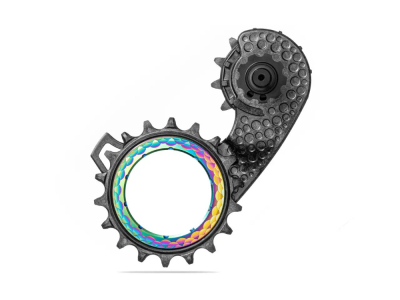 ABSOLUTE BLACK Oversized Schaltwerkskäfig System Hollowcage | Shimano Ultegra 8100 PVD Rainbow