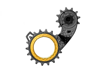 ABSOLUTE BLACK Oversized Schaltwerkkäfig System Hollowcage | Shimano Ultegra 8100 gold