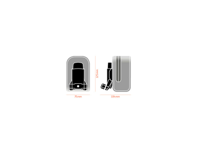 FIDLOCK Saddle bag PUSH 400 ml + saddle base