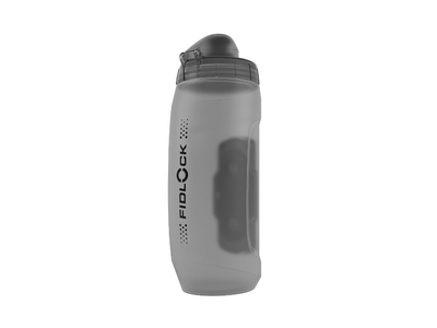 FIDLOCK Trinkflasche TWIST single bottle inklusive Schutzkappe ohne Halterung | 590 ml transparent schwarz