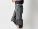 DIRTLEJ Bike Shorts Trailscout half & half grey/turq