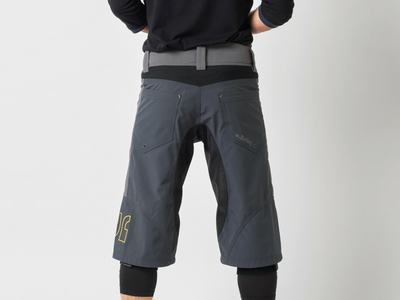 DIRTLEJ Bike Shorts Trailscout half & half grau/trkis L