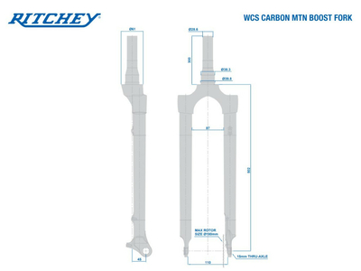 Horquilla Ritchey WCS Carbon MTB Disc Tapered 29 UD Boost LordGun tienda de  bicicletas online