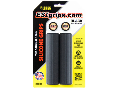 ESI GRIPS Ribbed Extra Chunky Silicone Bicycle Grips | black