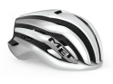 MET Bike Helmet Trenta MIPS 3K Carbon | white silver metallic matte