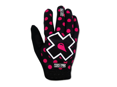 MUC-OFF Gloves Pink/Polka MTB  L
