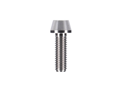 Titanium Screw M6x18 conical silver