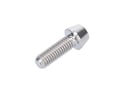Titanium Screw M6x18 conical silver