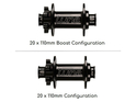 TUNE Conversion Kit Axle FW Hub SuperKillHill 20mm to 20x 110 mm | 20x110 mm BOOST Thru Axle