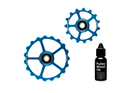 CERAMICSPEED Pulley Wheels Coated Aluminium | 15 & 19 Teeth for OSPW System | blue