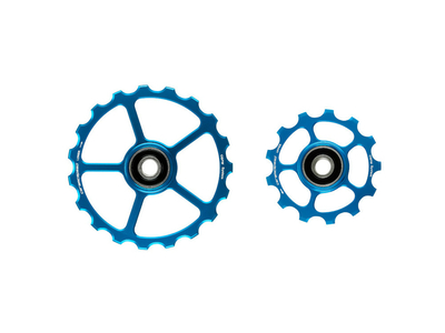 CERAMICSPEED Pulley Wheels Coated Aluminium | 13 & 19 Teeth for OSPW System | blue