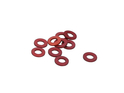 Aluminium washer M4 x 1 mm red