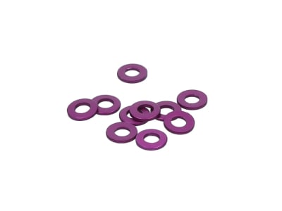 Aluminium washer M4 x 1 mm purple