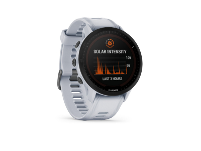 GARMIN Forerunner 955 SOLAR Smartwatch | weiß/schwarz