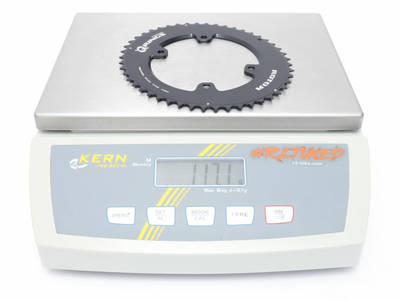 ROTOR Kettenblatt Q-Rings Aero oval 2-fach LK 110 mm | 4 Loch fr Rotor ALDHU | Shimano GRX Auen 48 Zhne