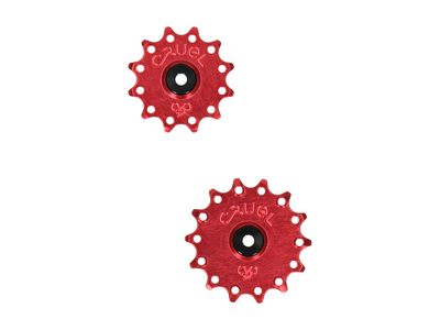 CRUEL COMPONENTS pulley Set 12/14 teeth for SRAM Eagle 12-speed | red