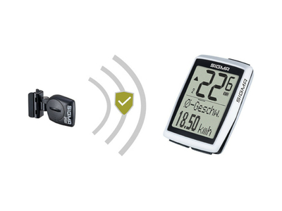 SIGMA SPORT Bike Computer BC 12.0 WL STS CAD | white/black