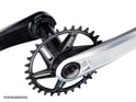 ACTOFIVE Crank Set Signature | SRAM 3-hole Chainwheel 28,99 mm SRAM DUB Spindle | silver / black