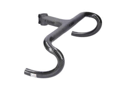 DARIMO Stem-Handlebar-Unit Nexum Carbon Road | 3k matte / Decals black  380 mm 110 mm