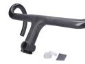 DARIMO Stem-Handlebar-Unit Nexum Carbon Road | 3k matte / Decals black   120 mm