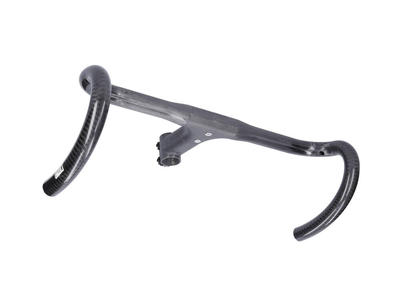 DARIMO CARBON Stem-Handlebar-Unit Nexum Carbon Road | UD matte / Decals black  380 mm 100 mm