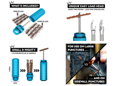 PEATYS Holeshot Tubeless Puncture Plugger Kit | silber