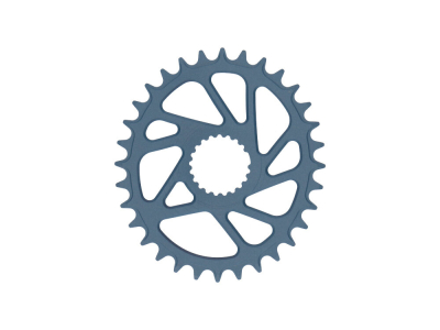 UNITE COMPONENTS Chainring oval Direct Mount | 1-fach narrow-wide for Shimano M9100 | M8100 | M7100 Crank BOOST | Blue Titanium