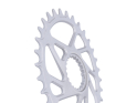 UNITE COMPONENTS Chainring oval Direct Mount | 1-speed narrow-wide for Shimano M9100 | M8100 | M7100 Crank BOOST | Crushed Silver