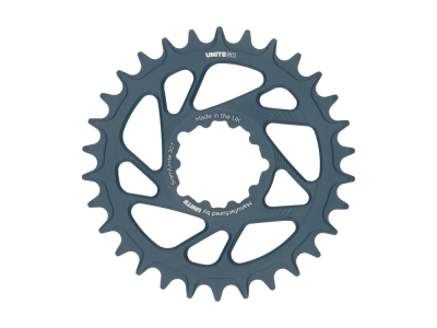 UNITE COMPONENTS Chainring round Direct Mount | 1-speed narrow-wide SRAM MTB 3-Bolt BOOST | Blue Titanium