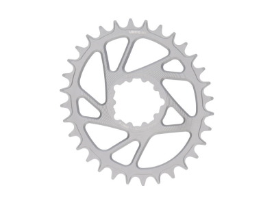 UNITE COMPONENTS Chainring oval Direct Mount | 1-speed narrow-wide SRAM MTB 3-Bolt BOOST | Crushed Silver 32 teeth