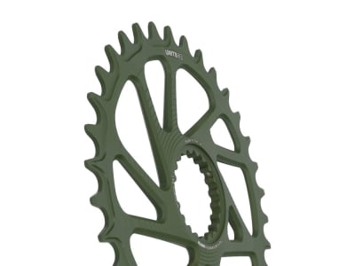 UNITE COMPONENTS Kettenblatt rund Direct Mount | 1-fach narrow-wide fr Shimano M9100 | M8100 | M7100 Kurbel BOOST | Camo Green 30 Zhne