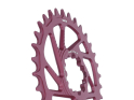 UNITE COMPONENTS Kettenblatt rund Direct Mount | 1-fach narrow-wide SRAM MTB 3-Loch BOOST | Dark Cherry 32 Zähne