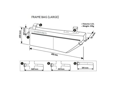 PRO Frame Bag Black-Discover-Design | 5,5l