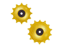 ALUGEAR pulleys Aero set 12/14 teeth | gold