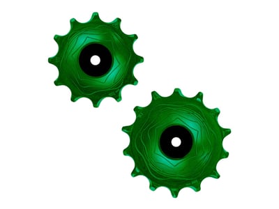 ALUGEAR pulleys Aero set 12/14 teeth | green