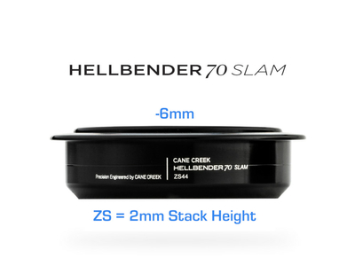 CANE CREEK Headset Upper Part Hellbender 70 Slam ZS44/28.6/H2 1 1/8 | black
