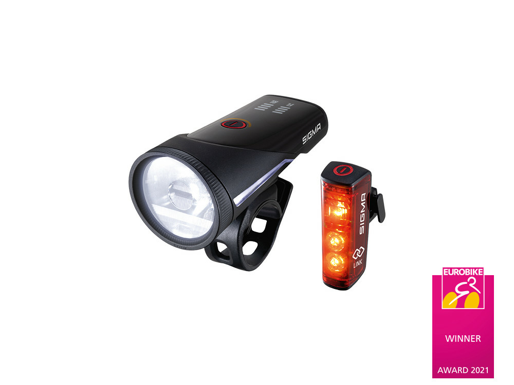 SIGMA SPORT LED Akku Set Scheinwerfer Aura 100 + Rücklicht Blaze