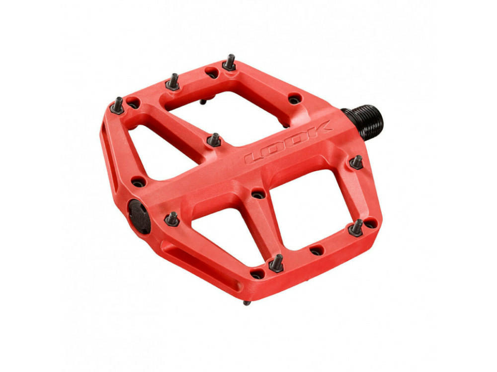 red bike pedals