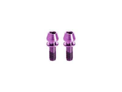 KOGEL BEARINGS Titanium Screw Set for Stem / Steerer Clamp | M5x16 | purple