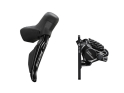 SHIMANO 105 Di2 Schalt- | Bremshebel ST-R7170 2x12-fach + Scheibenbremse BR-R7170 Flat Mount | einzeln Hebel links 2-fach | Bremse vorn
