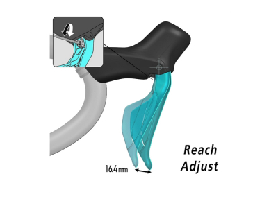 SHIMANO 105 Di2 Shift- | Brakelever ST-R7170 2x12-speed + Disc Brake BR-R7170 Flat Mount | single Lever rightside 12-speed | rear Brake