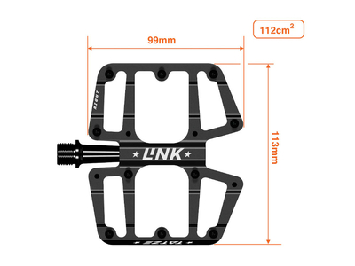 TATZE BIKE COMPONENTS Pedals LINK titanium