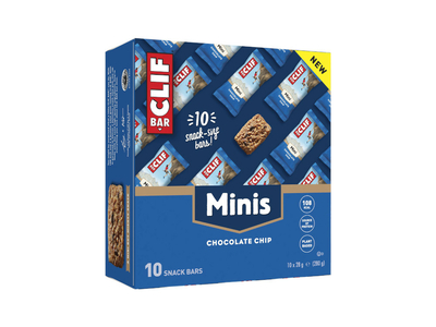 CLIF BAR Energieriegel Chocolate Chip Minis 28g | 10 Riegel Box