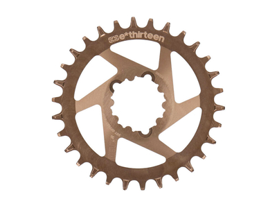 E*THIRTEEN Kettenblatt rund Helix R Guidering Direct Mount | 1-fach narrow wide SRAM MTB 3-Loch BOOST | Bronze 30 Zhne