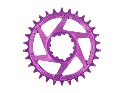 E*THIRTEEN Chainring round Helix R Guidering Direct Mount | 1-speed narrow wide SRAM MTB 3-Bolt BOOST | Eggplant 30 teeth