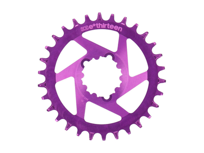 E*THIRTEEN Chainring round Helix R Guidering Direct Mount | 1-speed narrow wide SRAM MTB 3-Bolt BOOST | Eggplant 34 teeth
