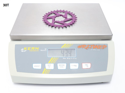 E*THIRTEEN Chainring round Helix R Guidering Direct Mount | 1-speed narrow wide SRAM MTB 3-Bolt BOOST | Eggplant 34 teeth