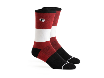 CRANKBROTHERS Socks Icon MTB Thick | red / black / white
