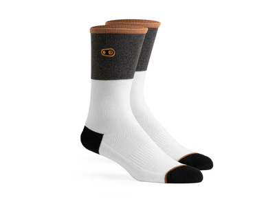 CRANKBROTHERS Socks Icon MTB Thick | white/grey/gum