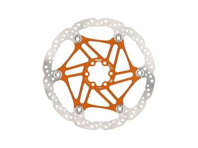 HOPE Brake Disc V4 Vented Floating Rotor 203 mm | orange